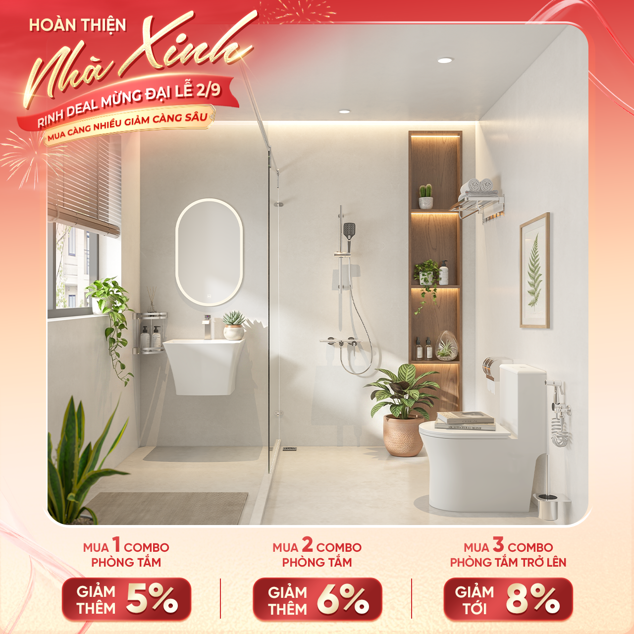 Combo phòng tắm Enic mẫu 2