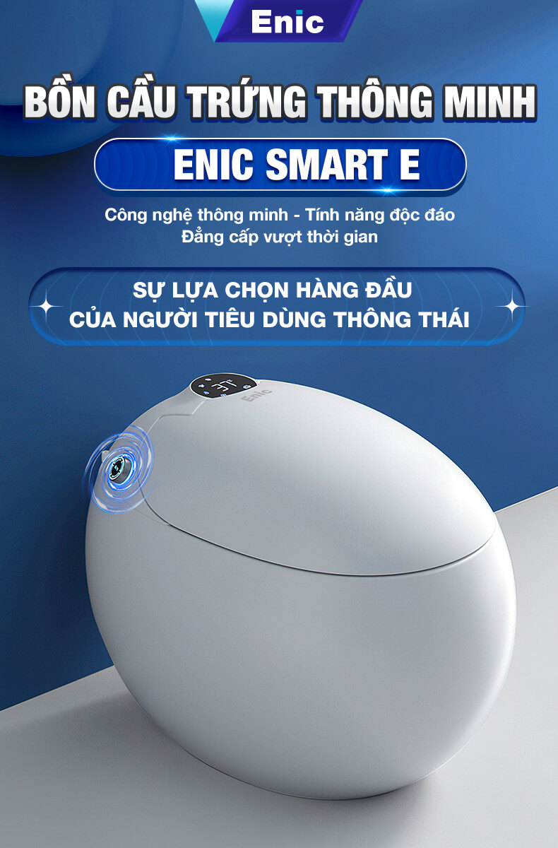 mnm - Bồn cầu trứng thông minh Enic Smart E07