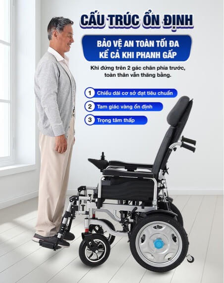 Xe lăn điện Enic là giải pháp hoàn hảo cho người cao tuổi