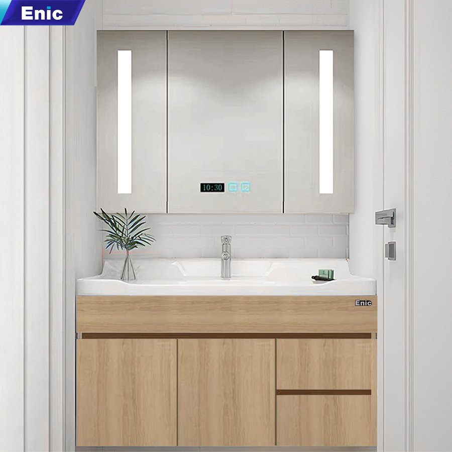 Tủ phòng tắm thông minh Enic được làm từ Plywood cao cấp