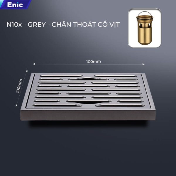 Phễu thoát sàn cao cấp N10 Grey