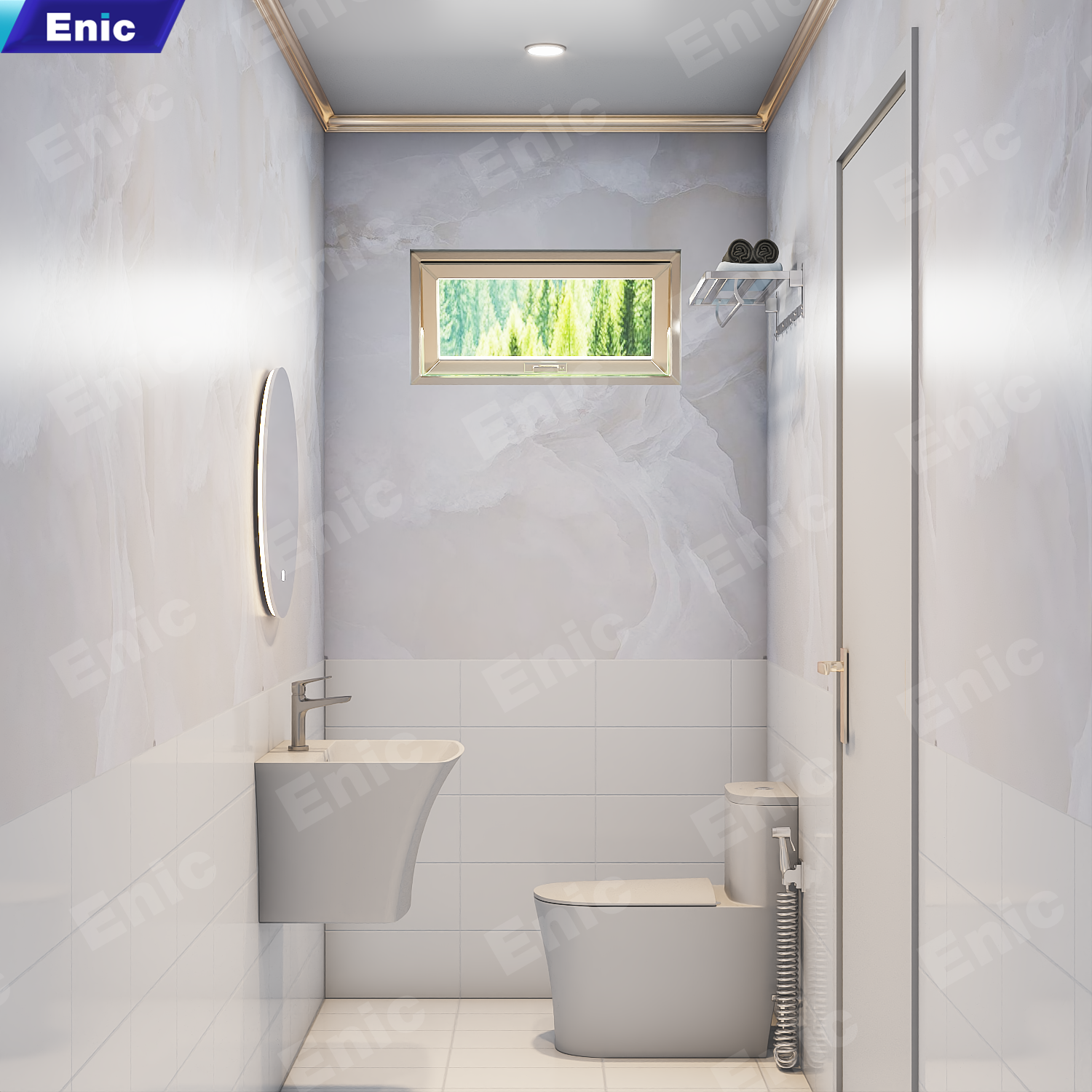 Nhà vệ sinh diện tích nhỏ 