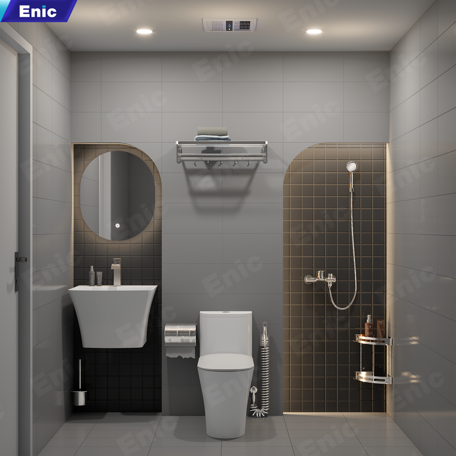 Nhà vệ vệ sinh nhỏ mà đẹp 
