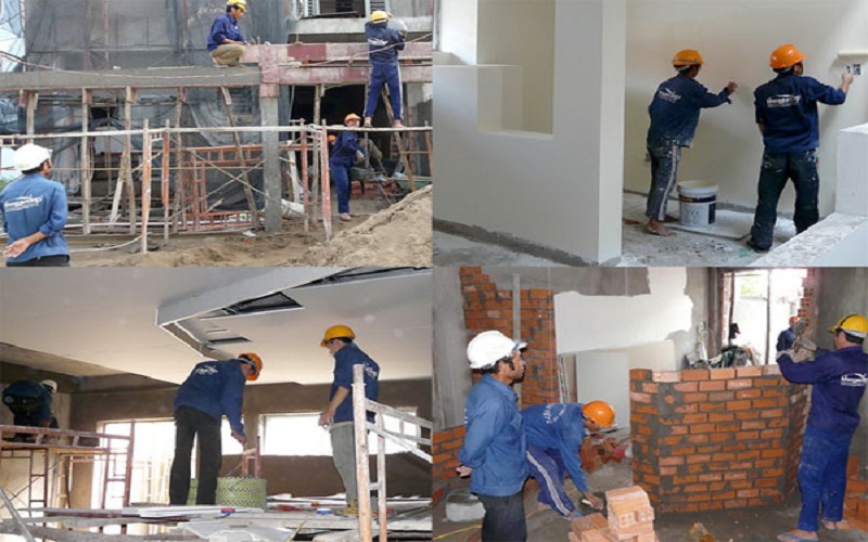 Thi công xây nhà đúng quy trình để đảm bảo chất lượng công trình