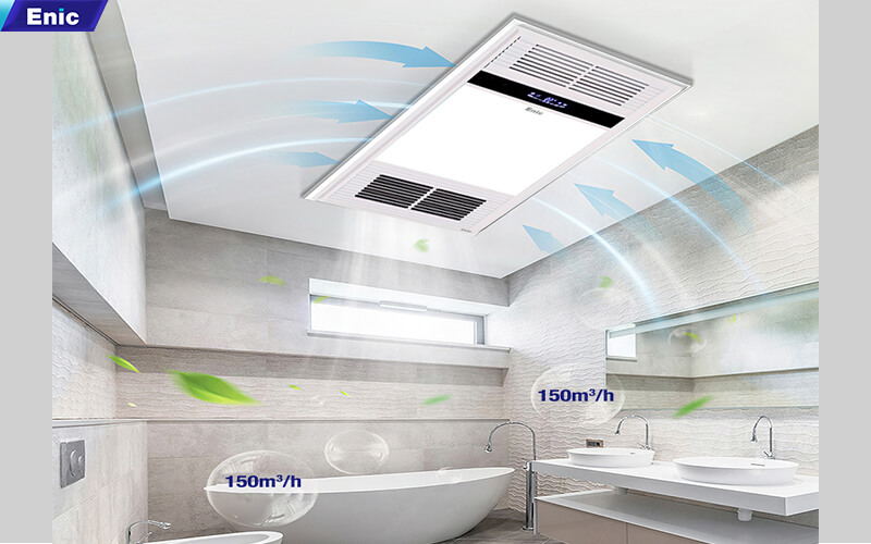 Tính năng hiện đại trên mẫu đèn sưởi trần nhà tắm Enic