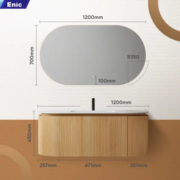 Bộ tủ phòng tắm cao cấp Enic Classic S6