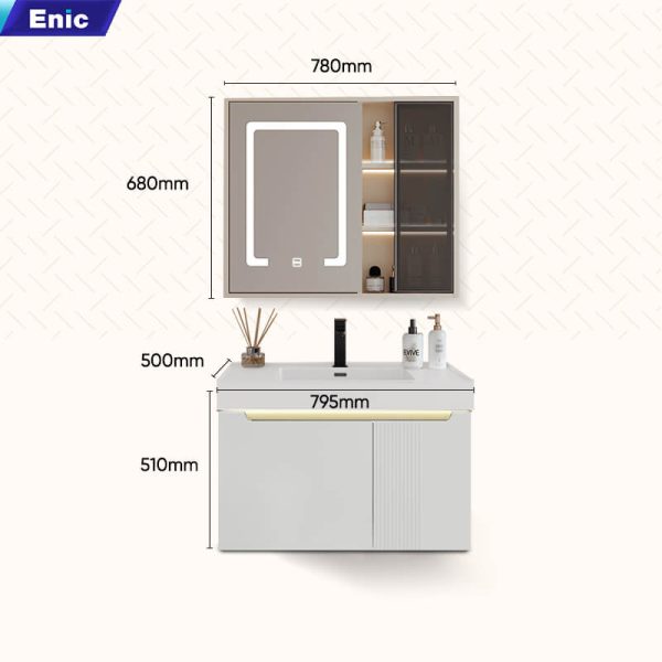 Bộ tủ phòng tắm cao cấp Enic T09