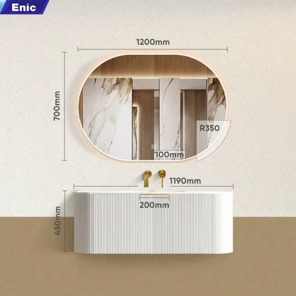 Bộ tủ phòng tắm cao cấp Enic Classic A2