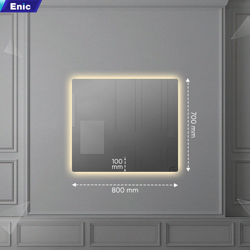 Gương chữ nhật LED sau Enic Classic