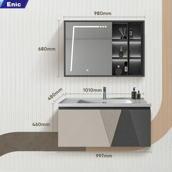 Bộ tủ phòng tắm cao cấp ENIC ST07