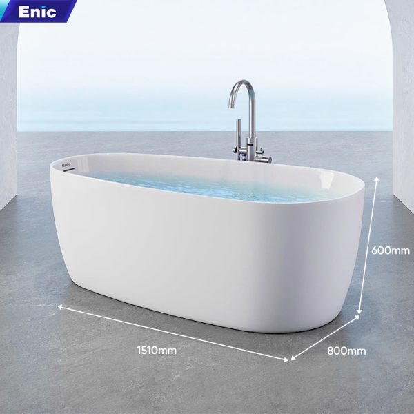 Bồn tắm nằm Oval nhựa Acrylic ENIC B3