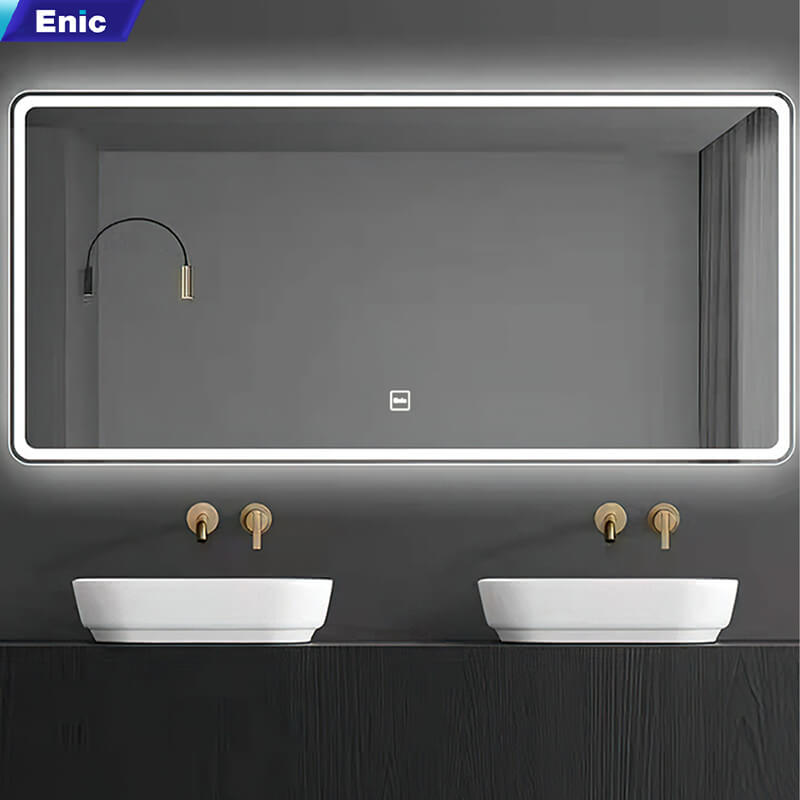 4.5 Gương chữ nhật led trước