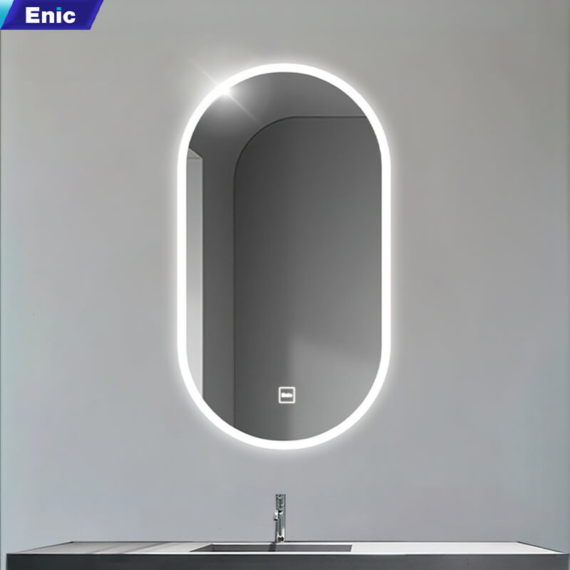 4.9 Gương Oval led trước