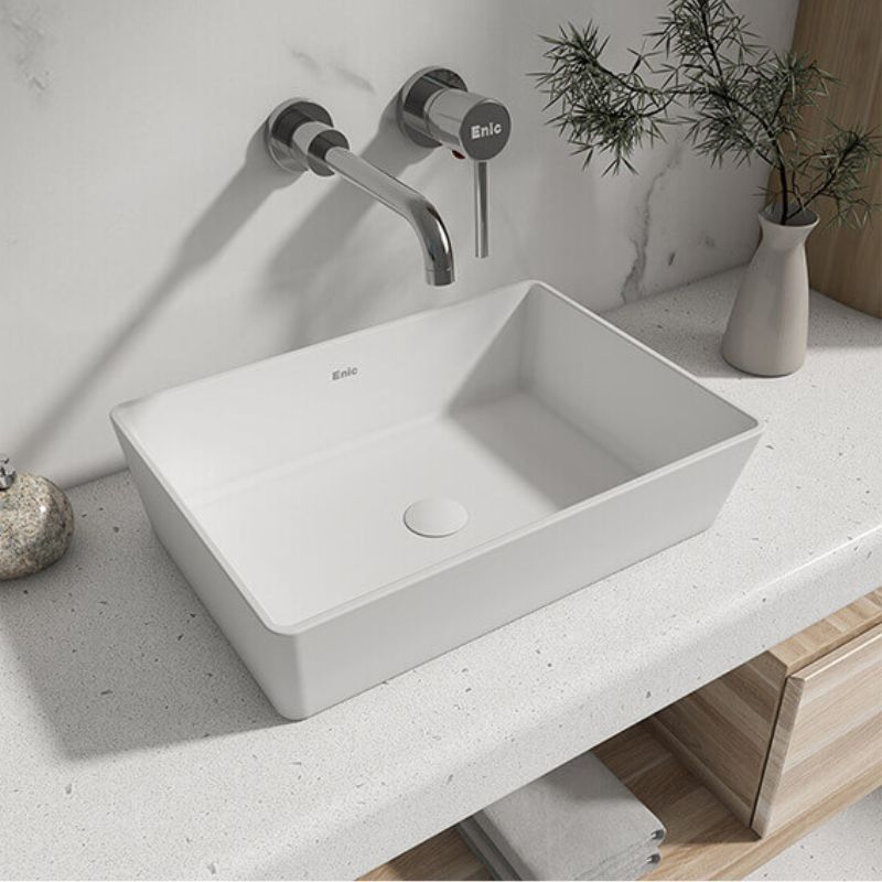 Mẫu lavabo được phủ men sáng bóng
