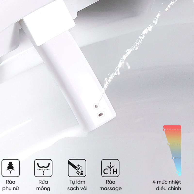 Vòi xịt rửa tự động, đảm bảo vệ sinh