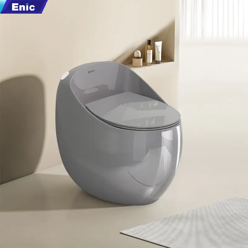 Bồn cầu trứng E10 – Lưng bầu xám