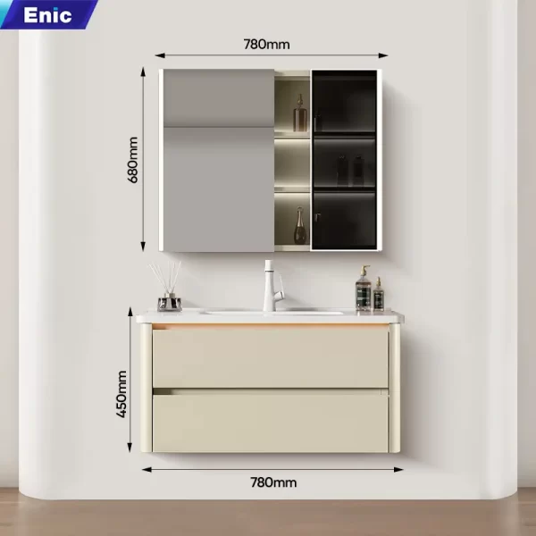 Bộ tủ phòng tắm nhựa PVC cao cấp ENIC BT Plus