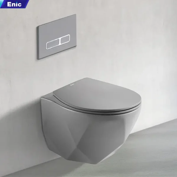 Bồn cầu treo tường Enic T3 – Màu xám