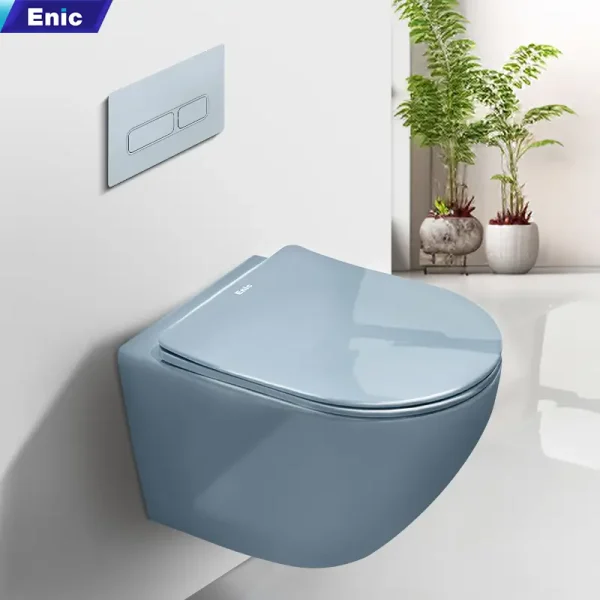 Bồn cầu treo tường Enic T55 – Xám bóng