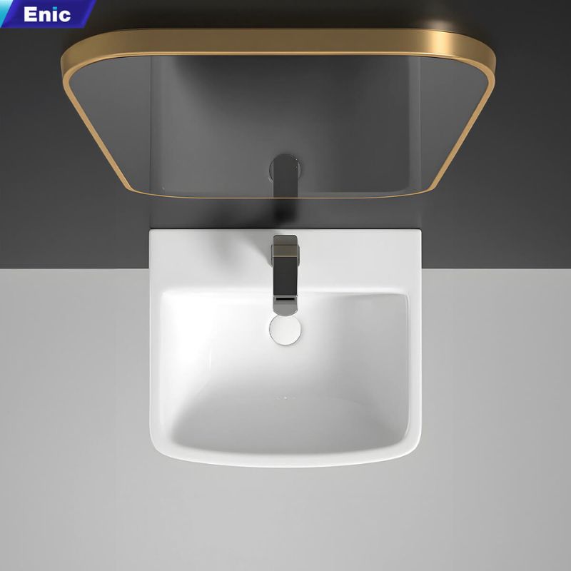Thiết kế lavabo treo trên tường tiện lợi với lòng bồn sâu