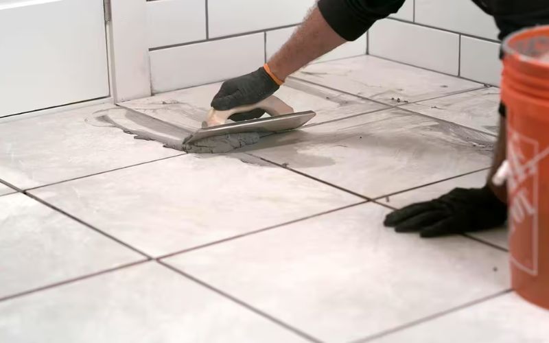Vệ sinh ron gạch sau 3 tiếng lát nền