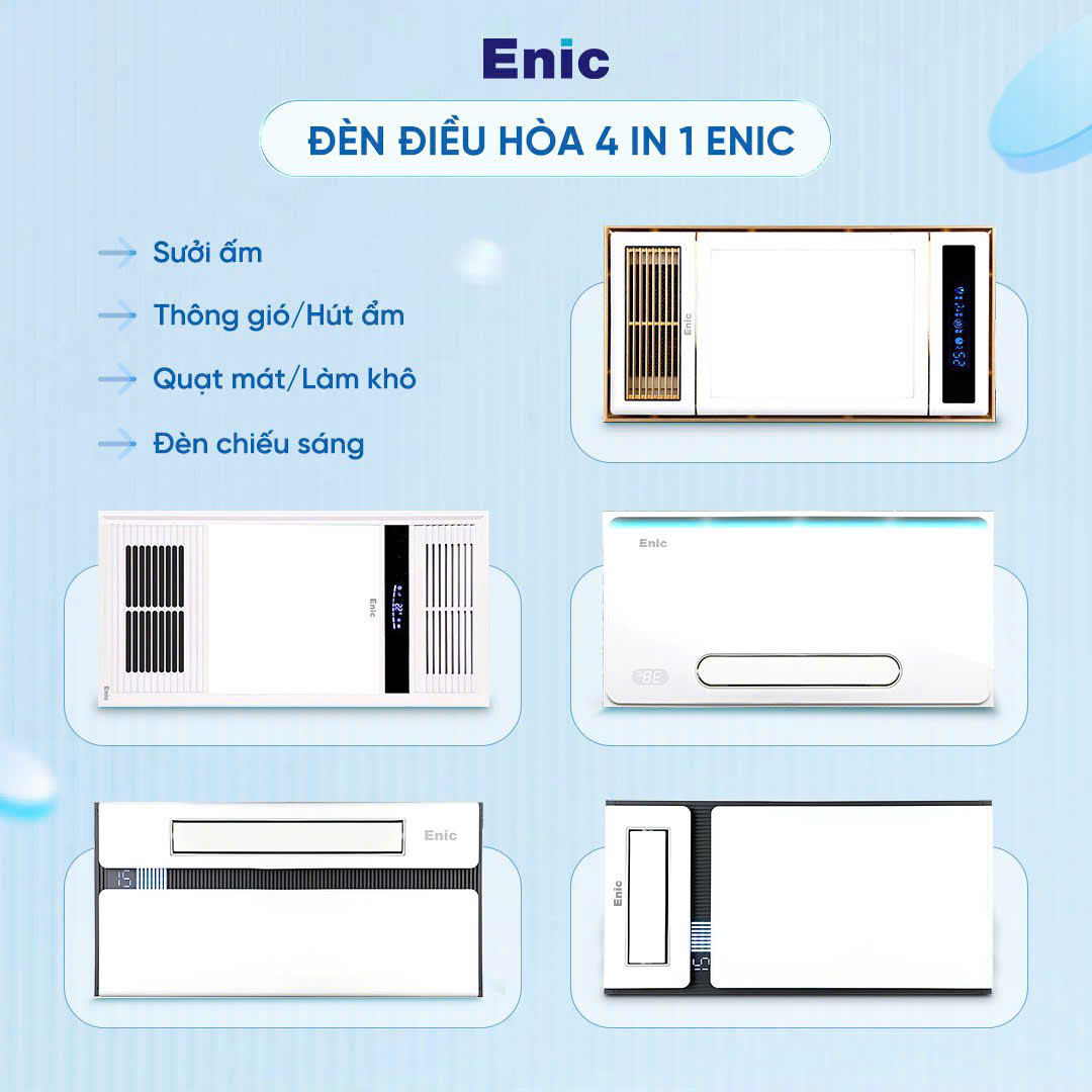 Đèn điều hòa phòng tắm Enic