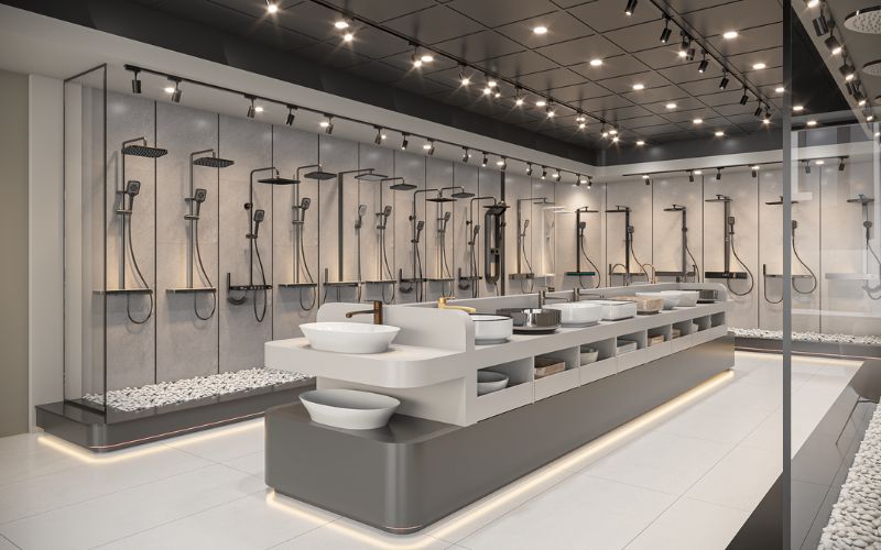 Enic cung cấp các sản phẩm thiết bị vệ sinh đa dạng tại showroom Hưng Yên
