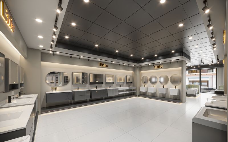 Showroom Enic tại Hưng Yên cung cấp đa dạng các mẫu tủ phòng tắm