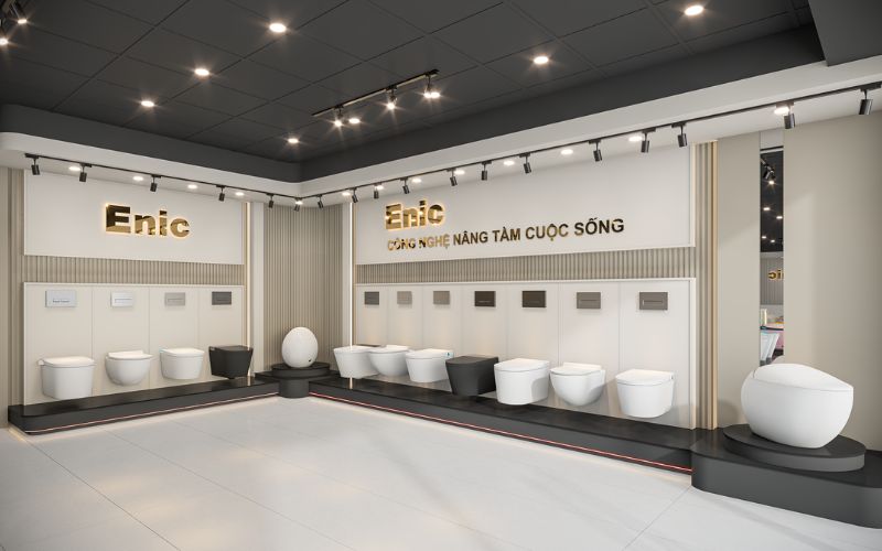 Showroom Enic tại Hưng Yên với đa dạng các mẫu sản phẩm bồn cầu