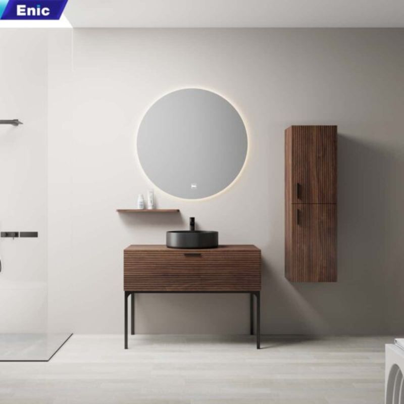 Tủ lavabo làm từ gỗ mang vẻ đẹp tự nhiên, tinh tế