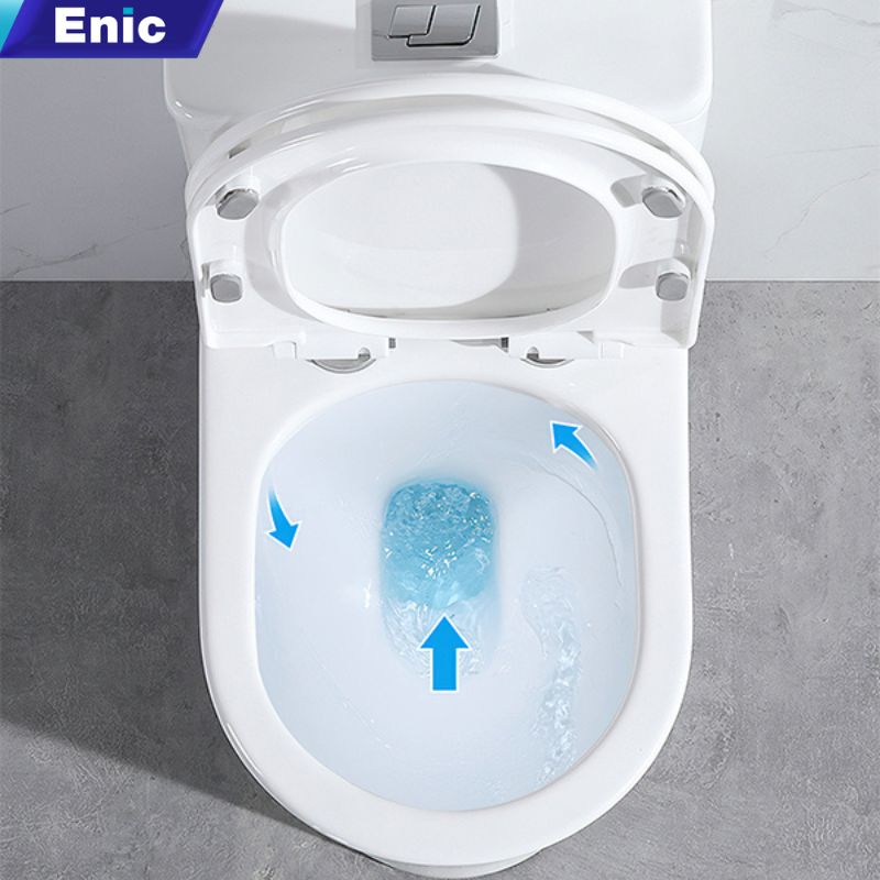 Bồn cầu khối Enic được áp dụng nhiều phương pháp xả