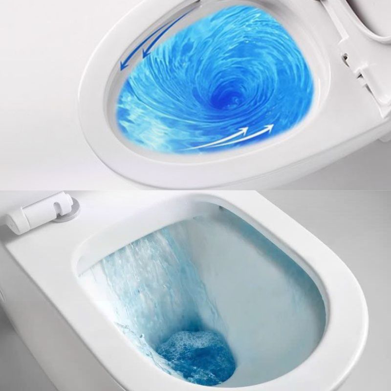Bồn cầu xả xoáy và xả thẳng