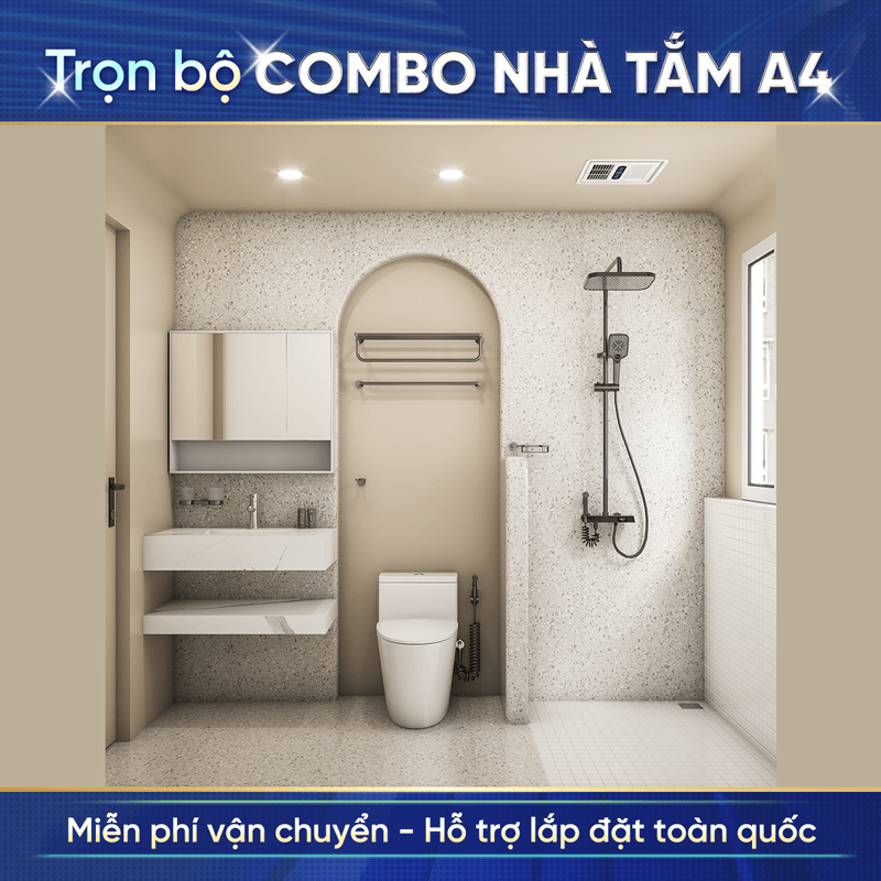 Combo thiết bị vệ sinh tiêu chuẩn Enic A4