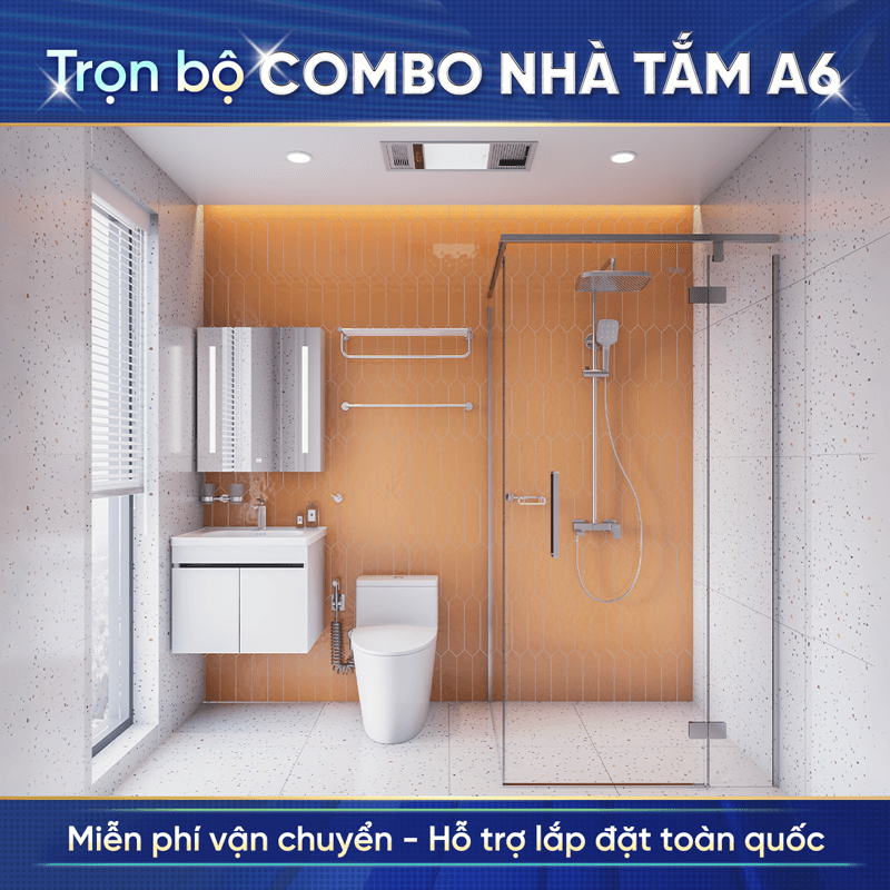 Combo thiết bị vệ sinh tiêu chuẩn Enic A6