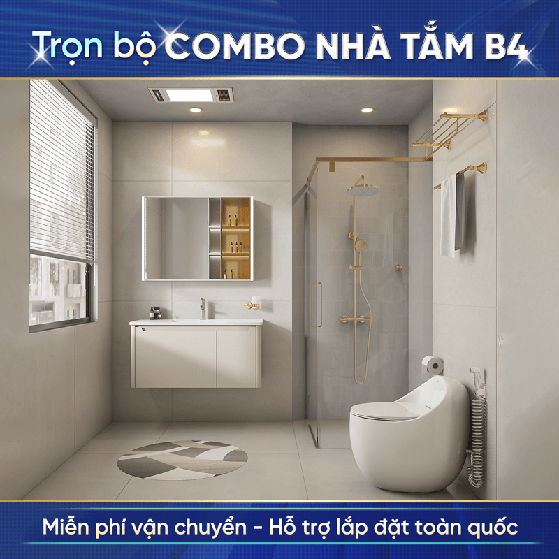 Combo thiết bị vệ sinh tiện nghi Enic B4