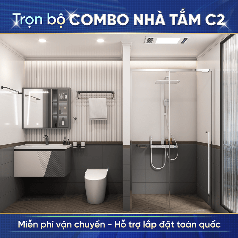 Combo thiết bị vệ sinh hiện đại Enic C2