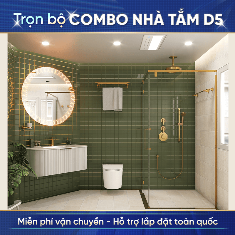 Combo nhà tắm cao cấp Enic D5