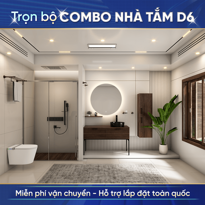 Combo nhà tắm cao cấp Enic D6