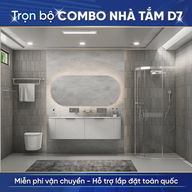 Combo nhà tắm cao cấp Enic D7