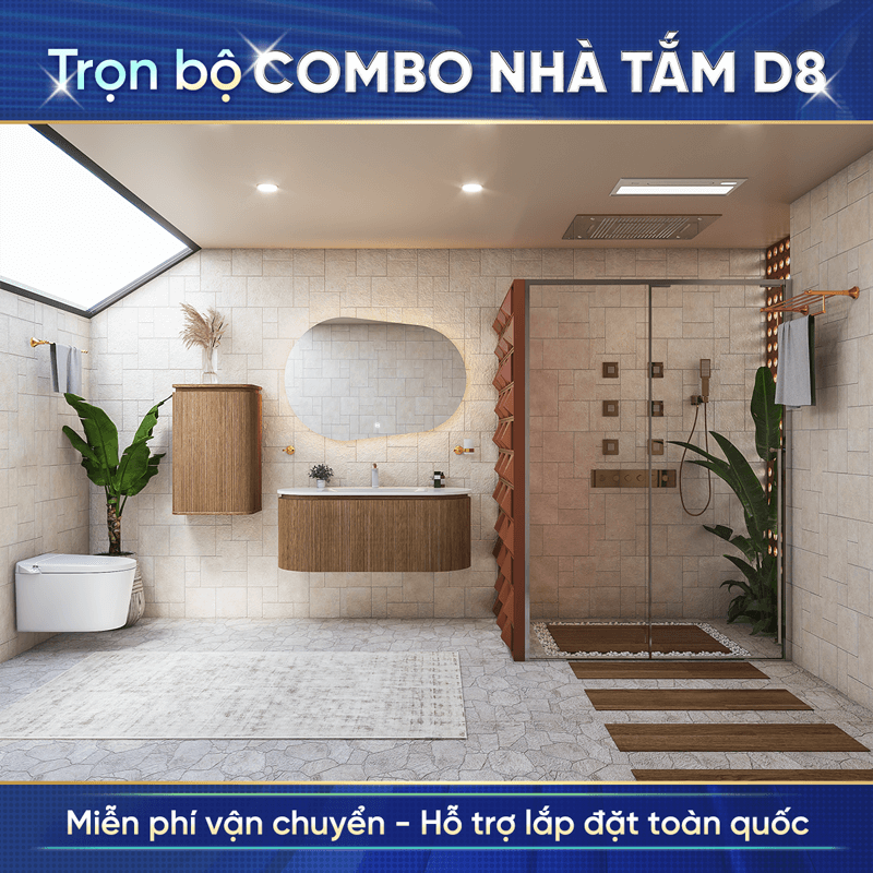 Combo nhà tắm cao cấp Enic D8