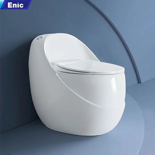 Bồn cầu trứng EV trắng viền