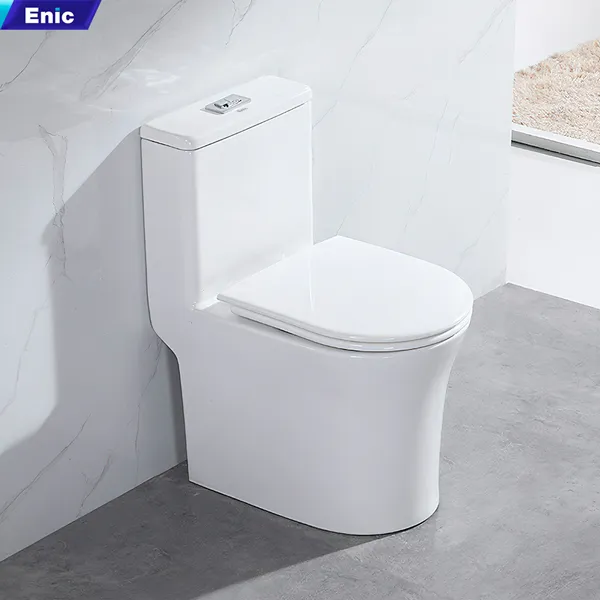 Bồn cầu khối Enic N74 nút xả giữa