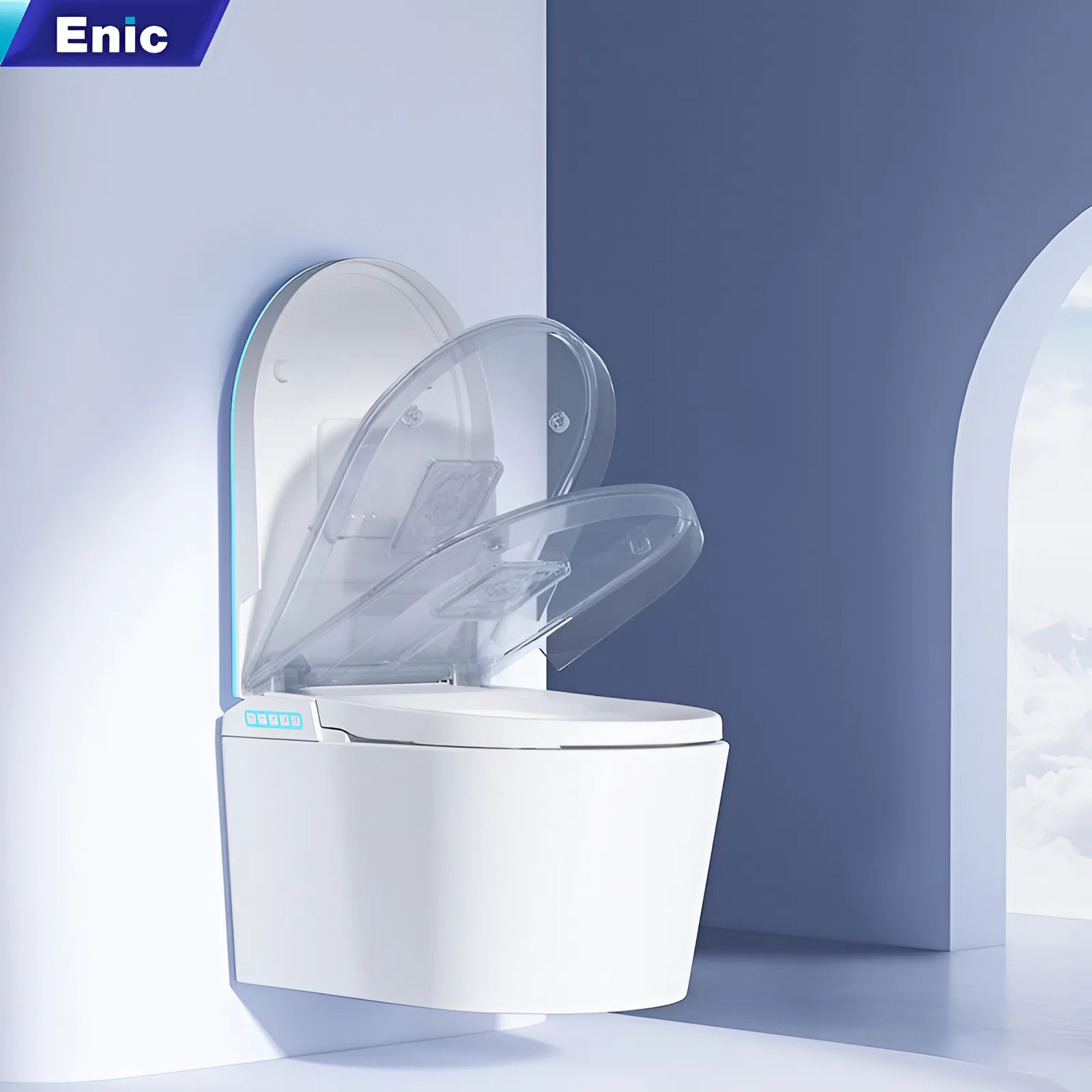 Bồn cầu thông minh Enic với cảm ứng radar