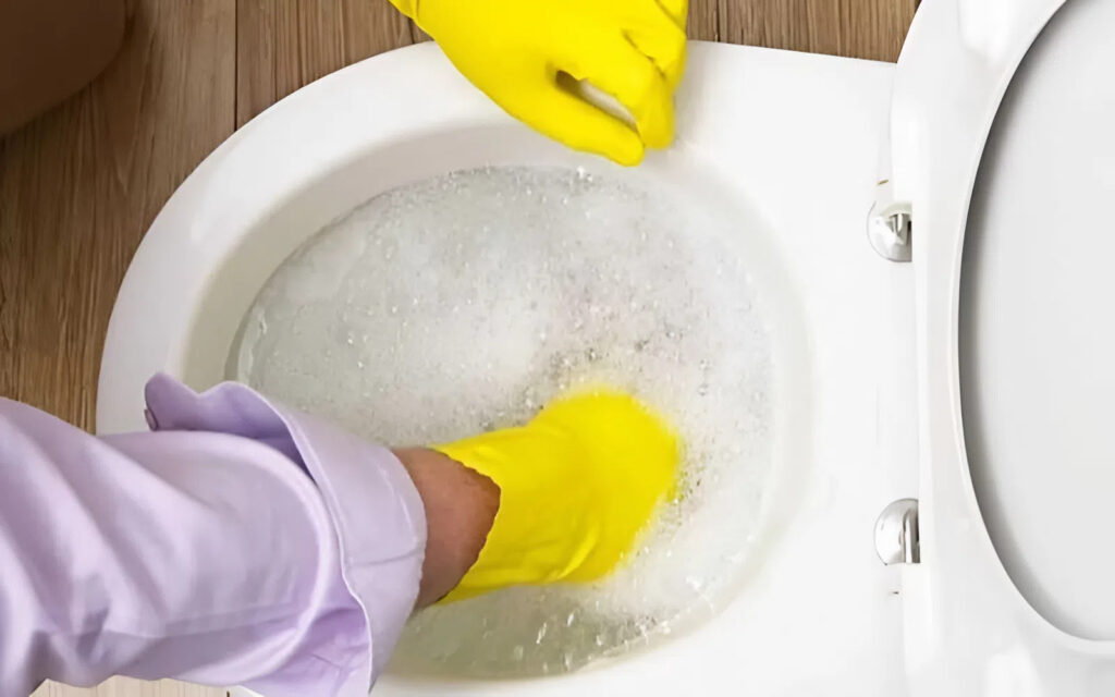 Đổ nước xà phòng vào bồn cầu có nên không?
