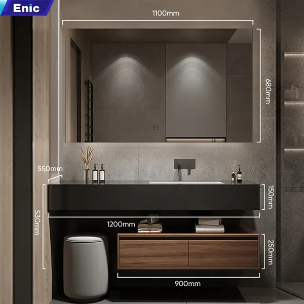 Tủ phòng tắm LT 120 đen