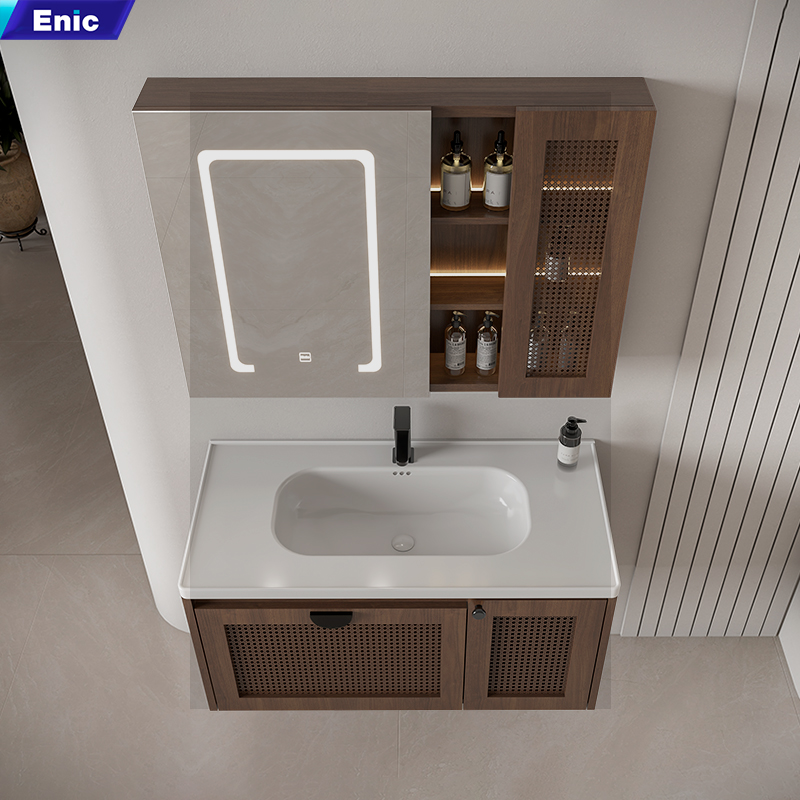 Tủ phòng tắm mây đan Enic dễ dàng vệ sinh