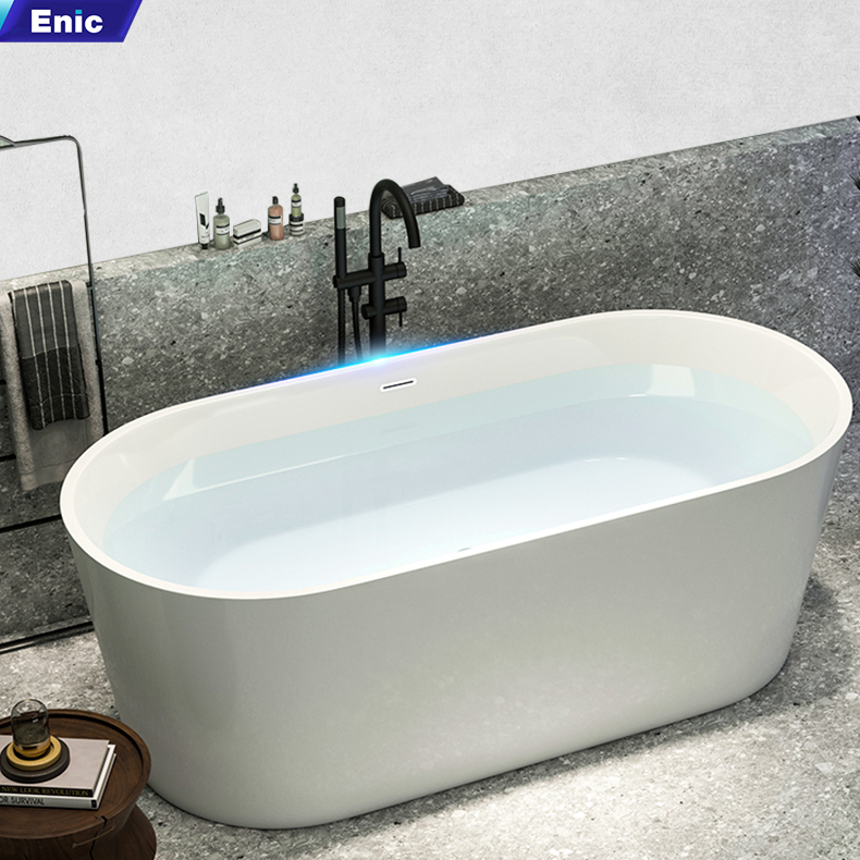 Bồn tắm Oval nhựa acrylic Enic T02 1m3 – 1m7