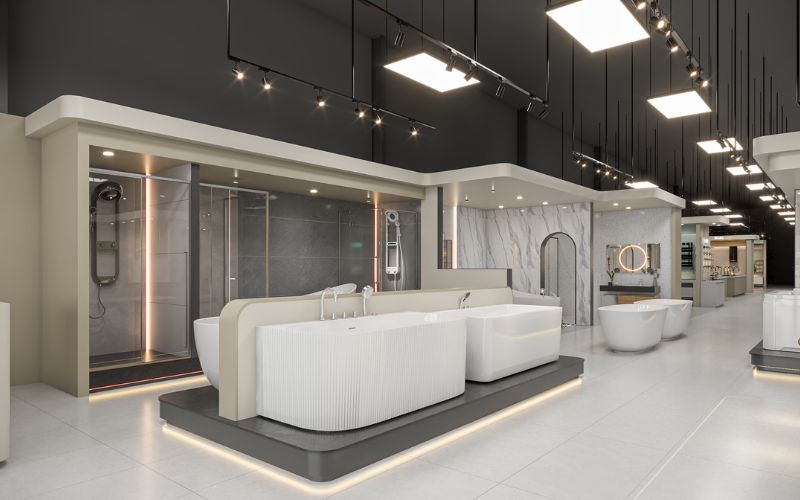 Nhiều lựa chọn bồn tắm giúp khách hàng dễ tham khảo