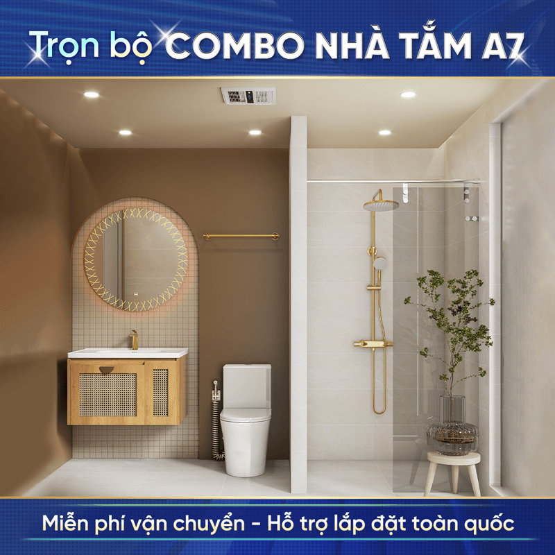 Combo thiết bị vệ sinh tiêu chuẩn Enic A7