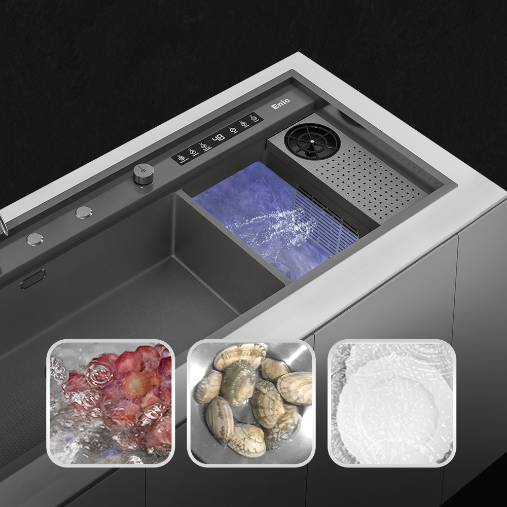 Bồn rửa chén Enic tích hợp công nghệ sóng siêu âm